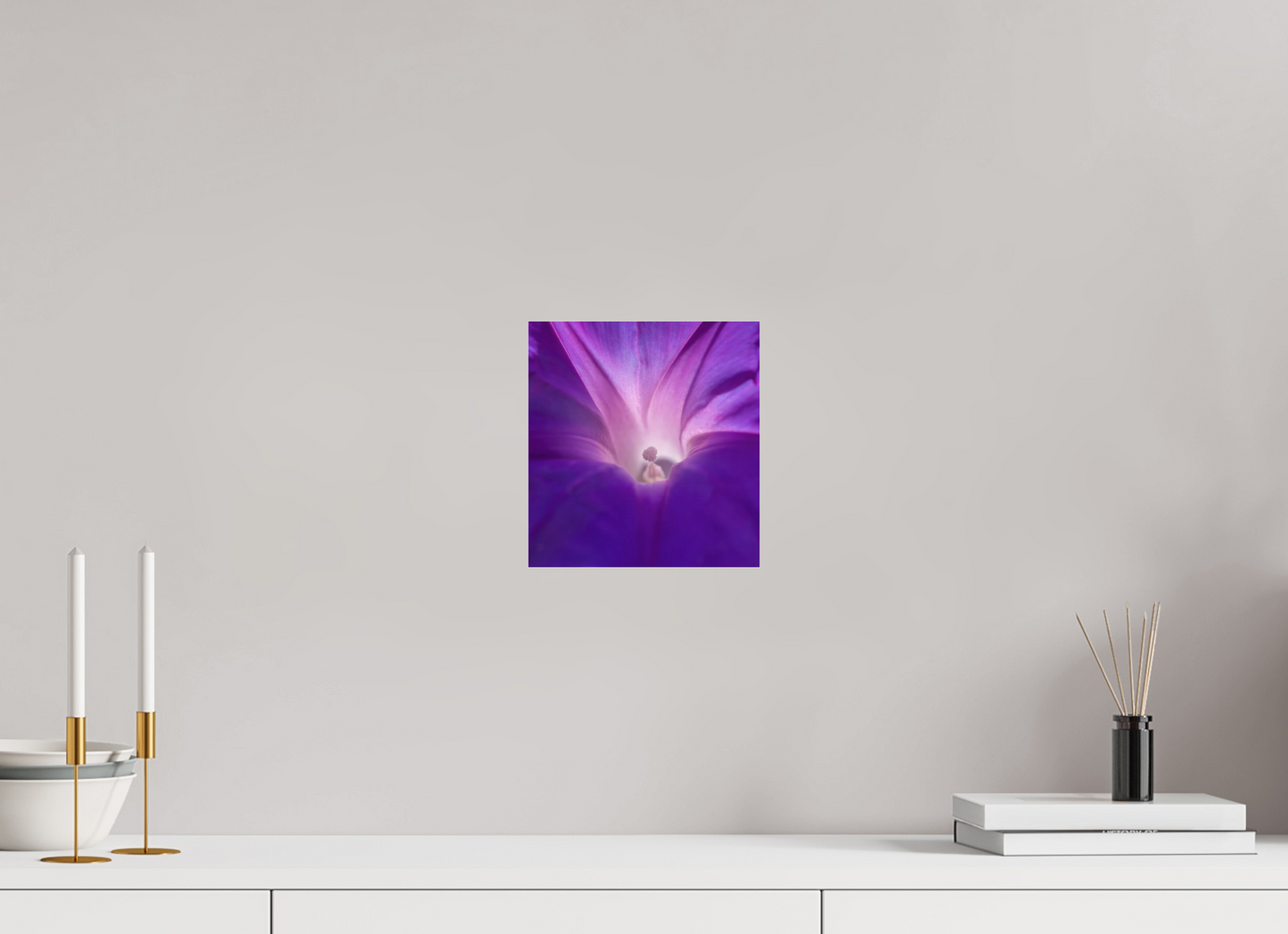 Purple Star - photo print under acrylic glass