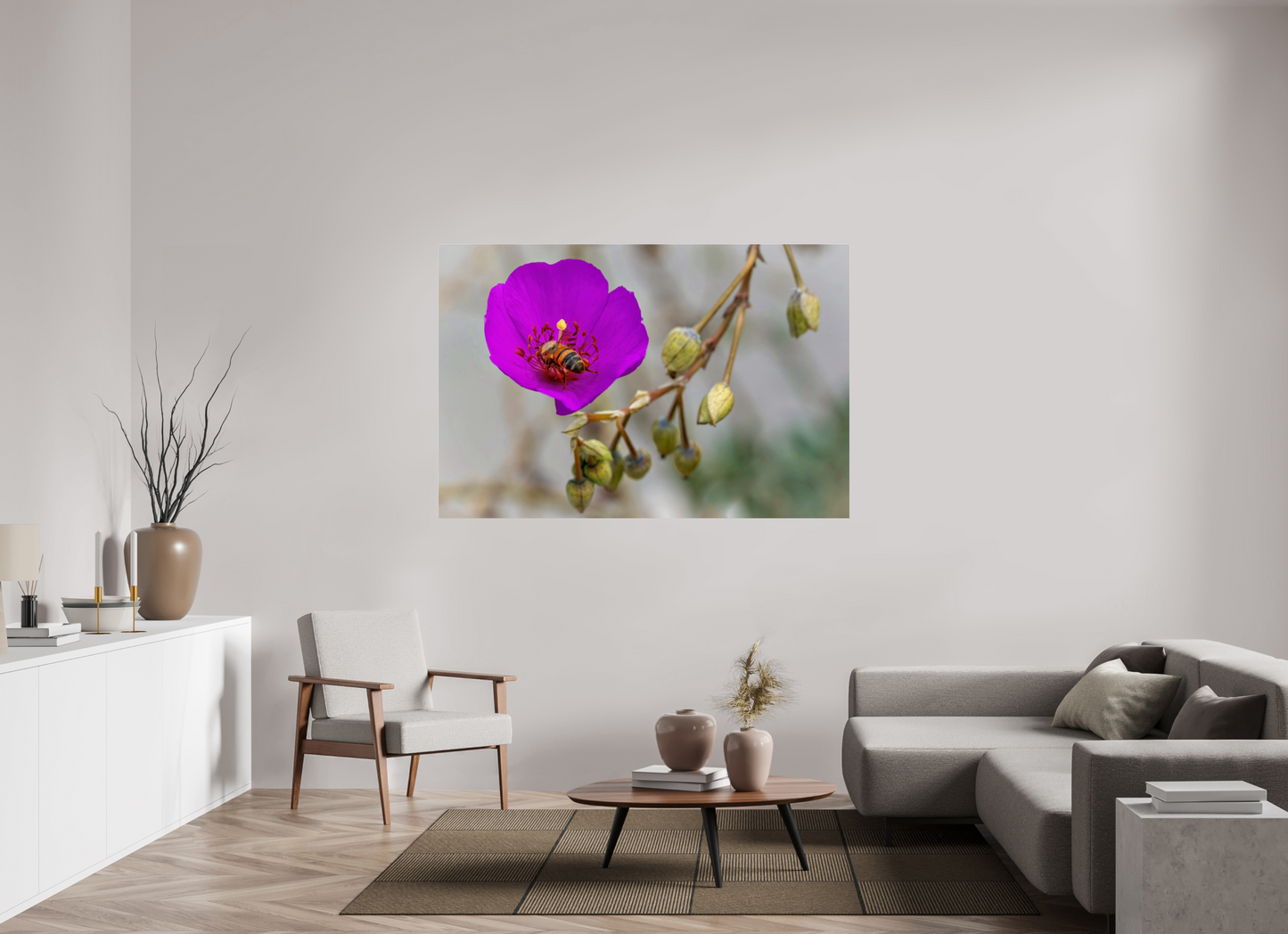 Bees' Work - photo print under acrylic glass
