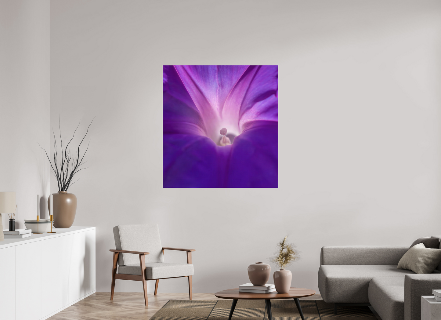 Purple Star - photo print under acrylic glass