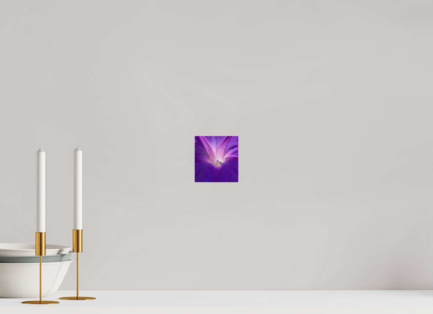 Purple Star - photo print under acrylic glass