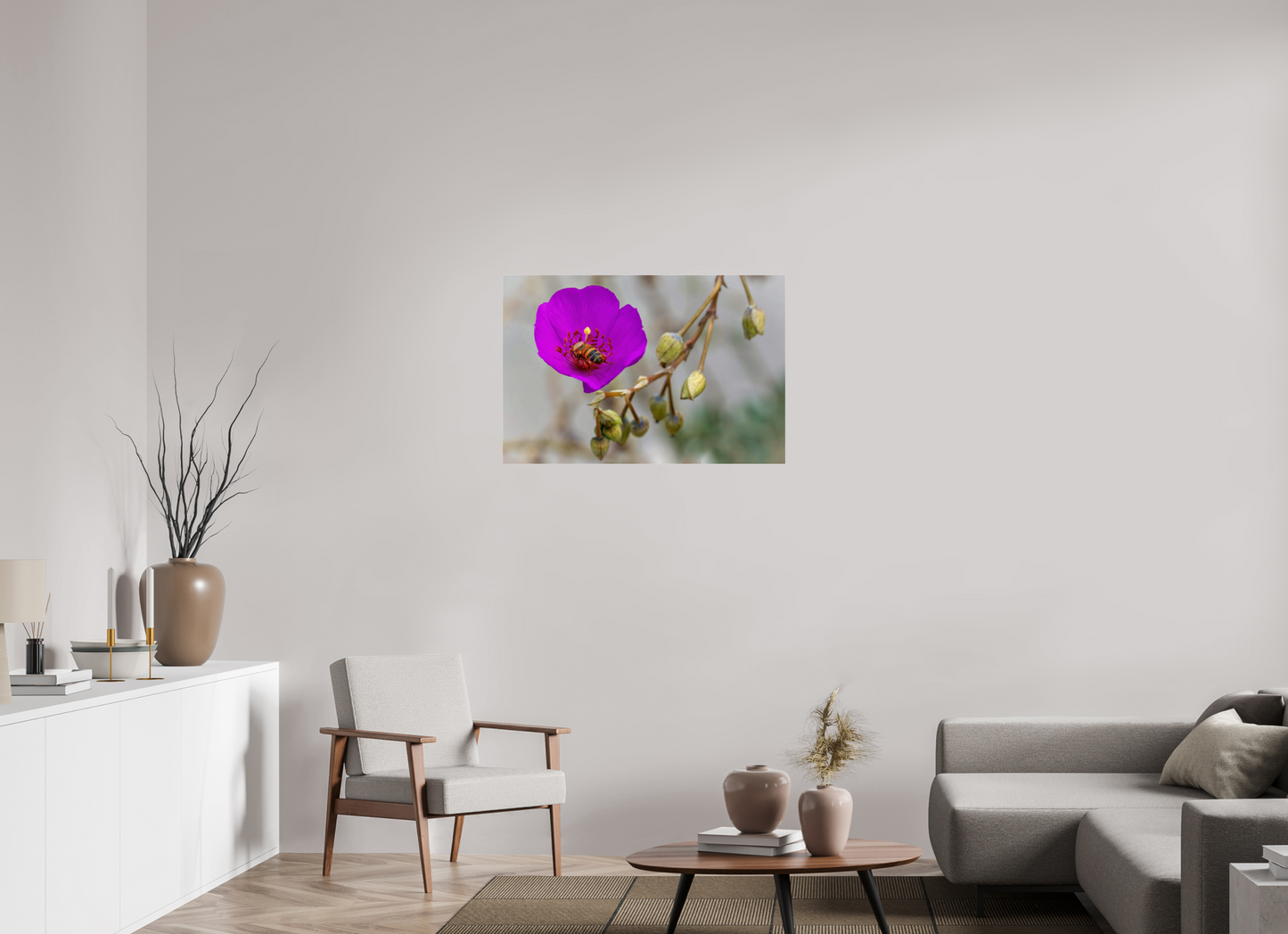 Bees' Work - photo print under acrylic glass