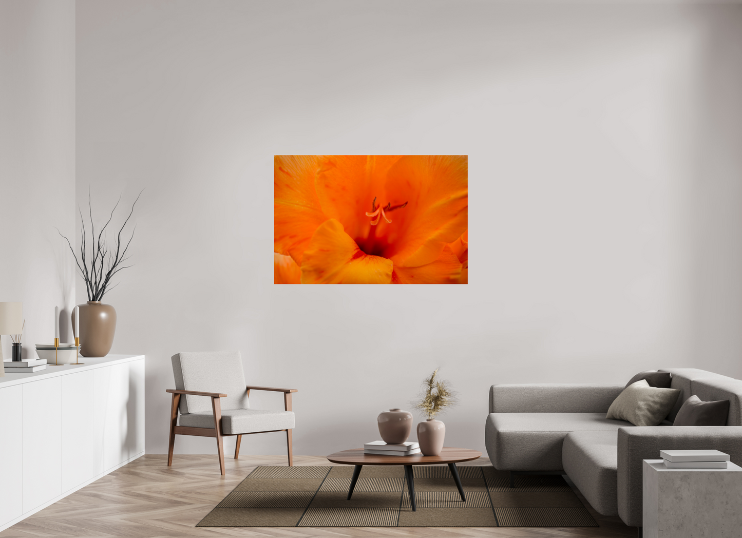 Peachy - photo print under acrylic glass