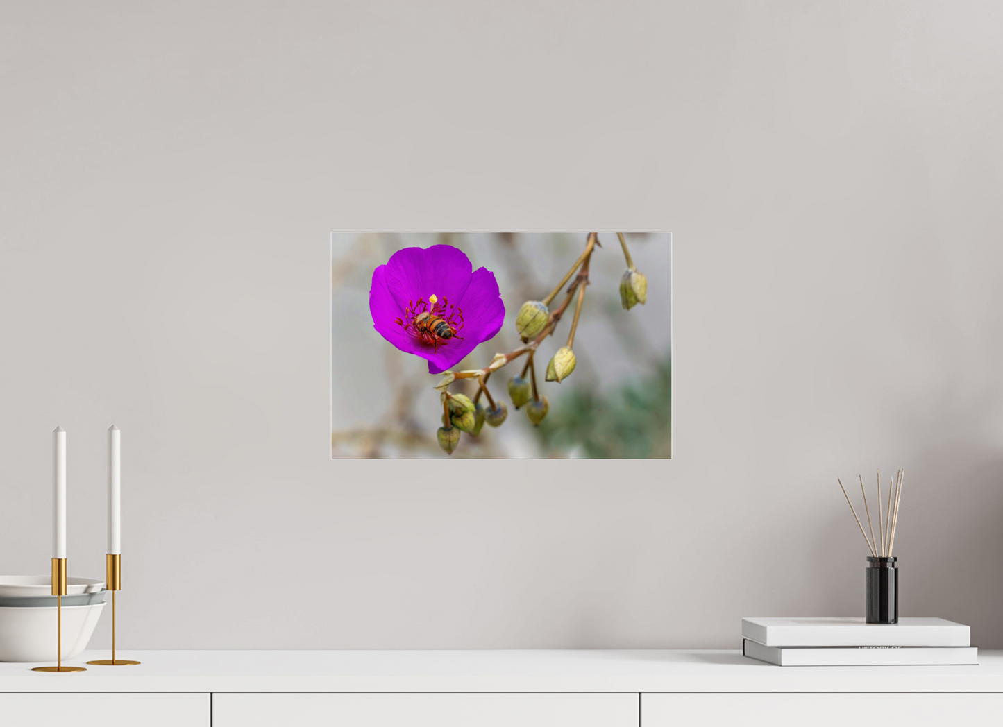 Bees' Work - photo print under acrylic glass