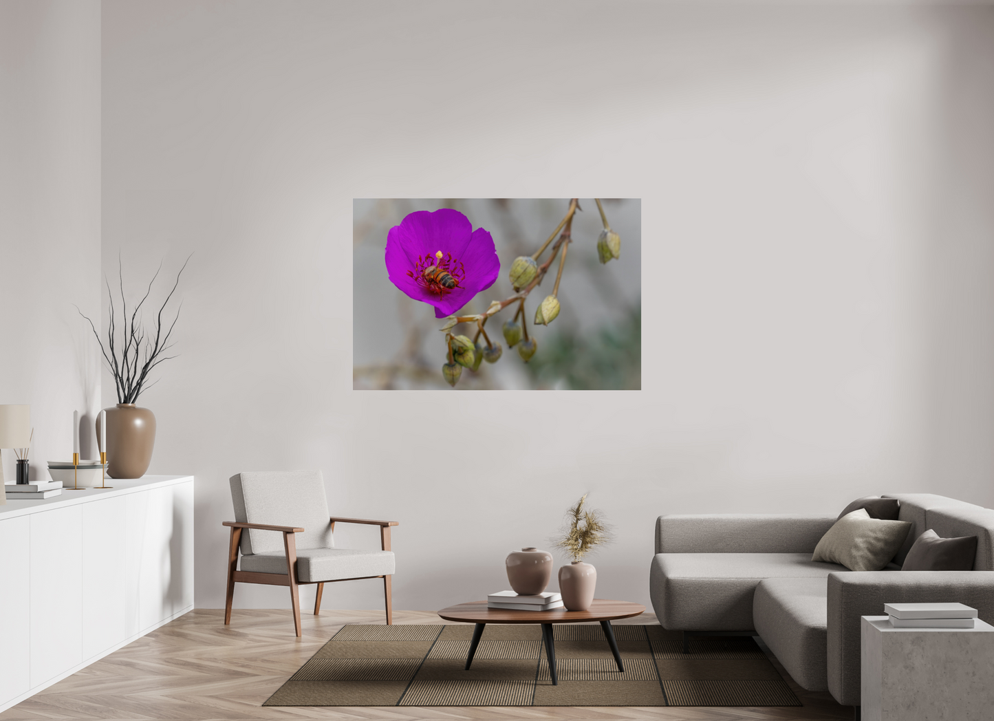 Bees' Work - photo print under acrylic glass