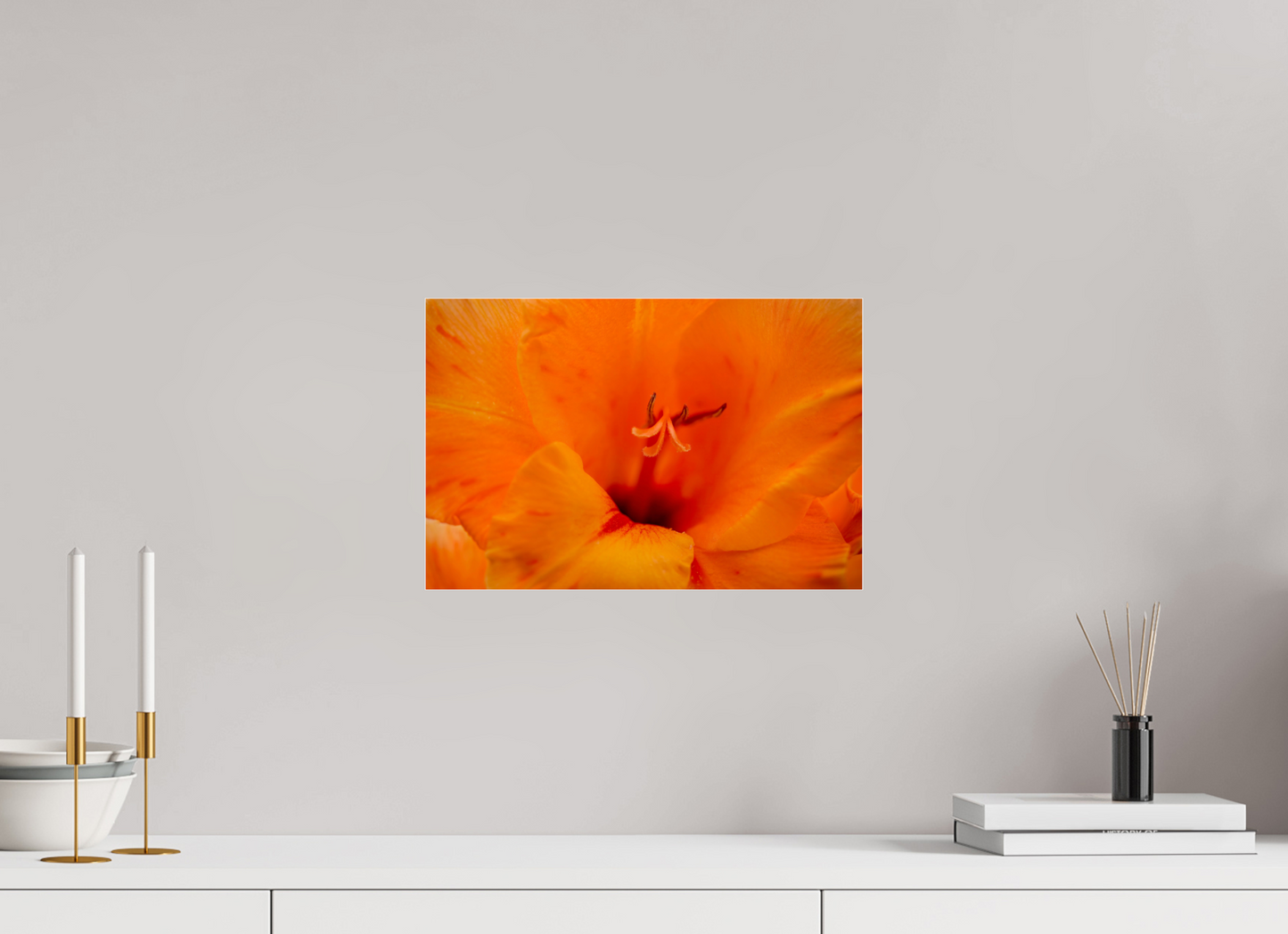 Peachy - photo print under acrylic glass