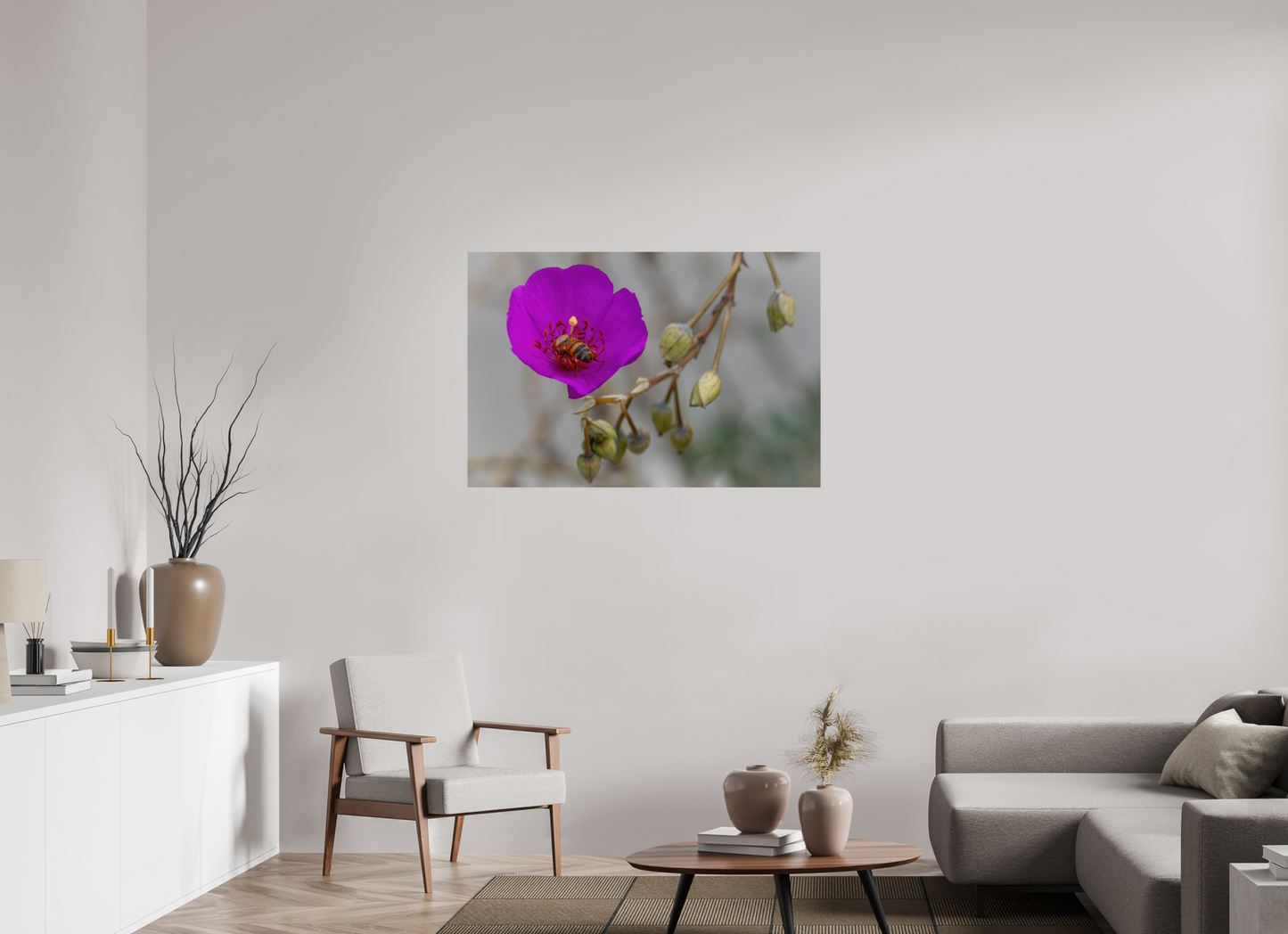 Bees' Work - photo print under acrylic glass