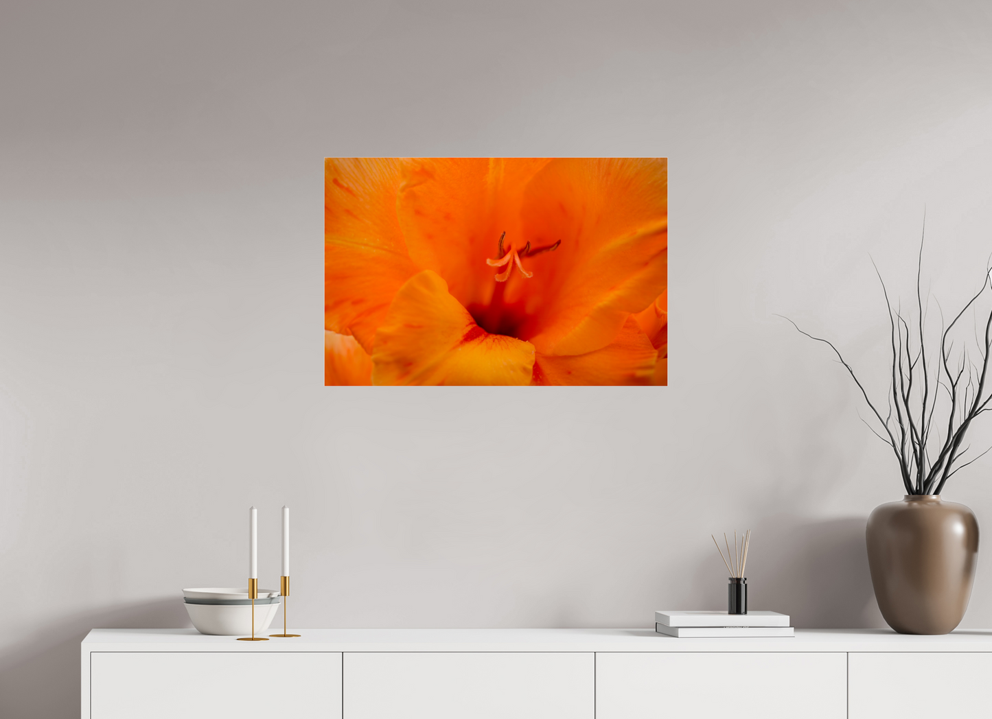 Peachy - photo print under acrylic glass