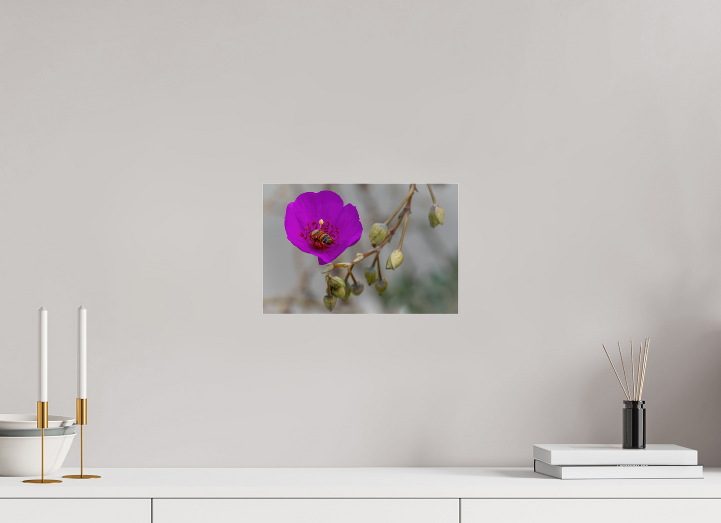 Bees' Work - photo print under acrylic glass