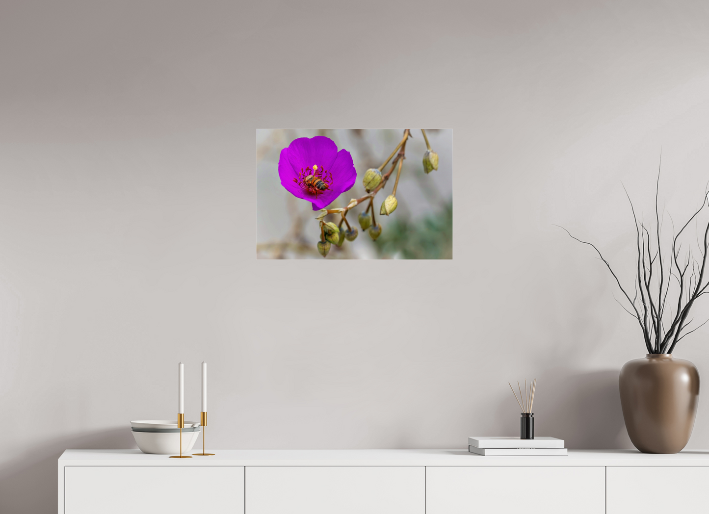 Bees' Work - photo print under acrylic glass