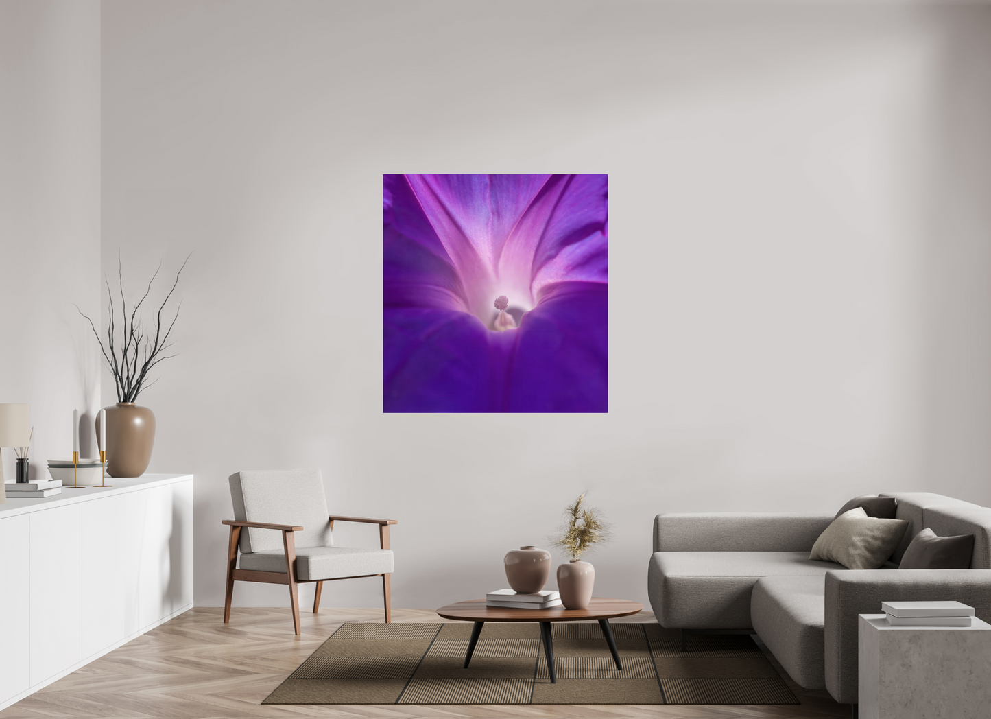 Purple Star - photo print under acrylic glass