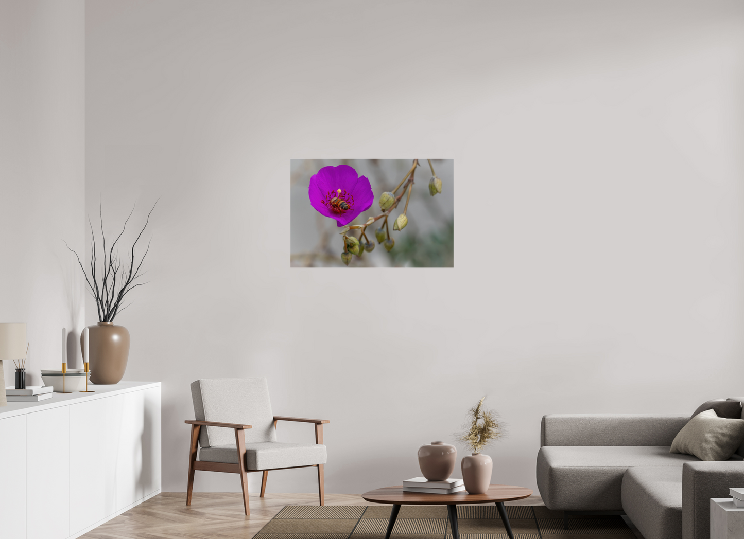 Bees' Work - photo print under acrylic glass