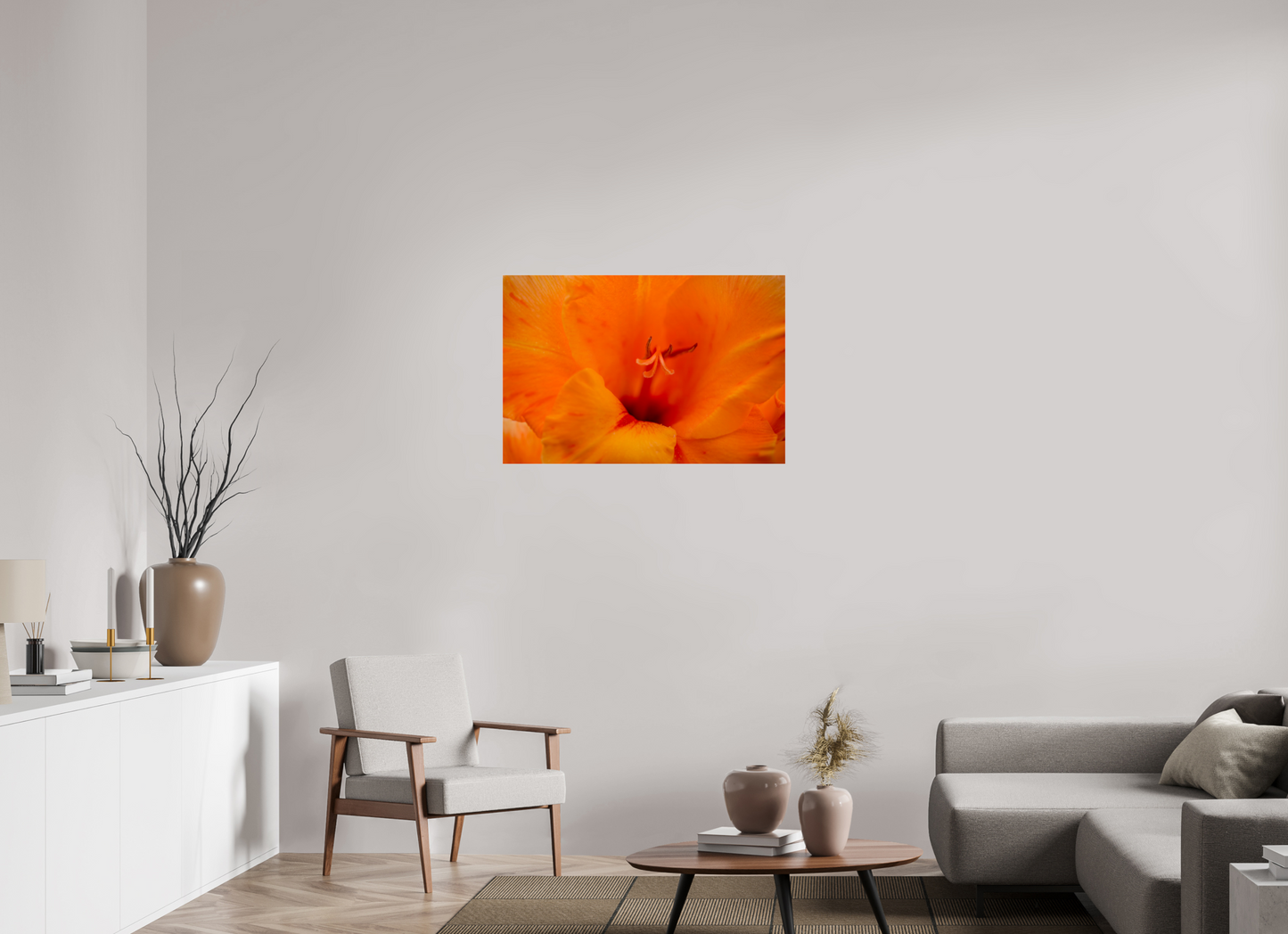 Peachy - photo print under acrylic glass
