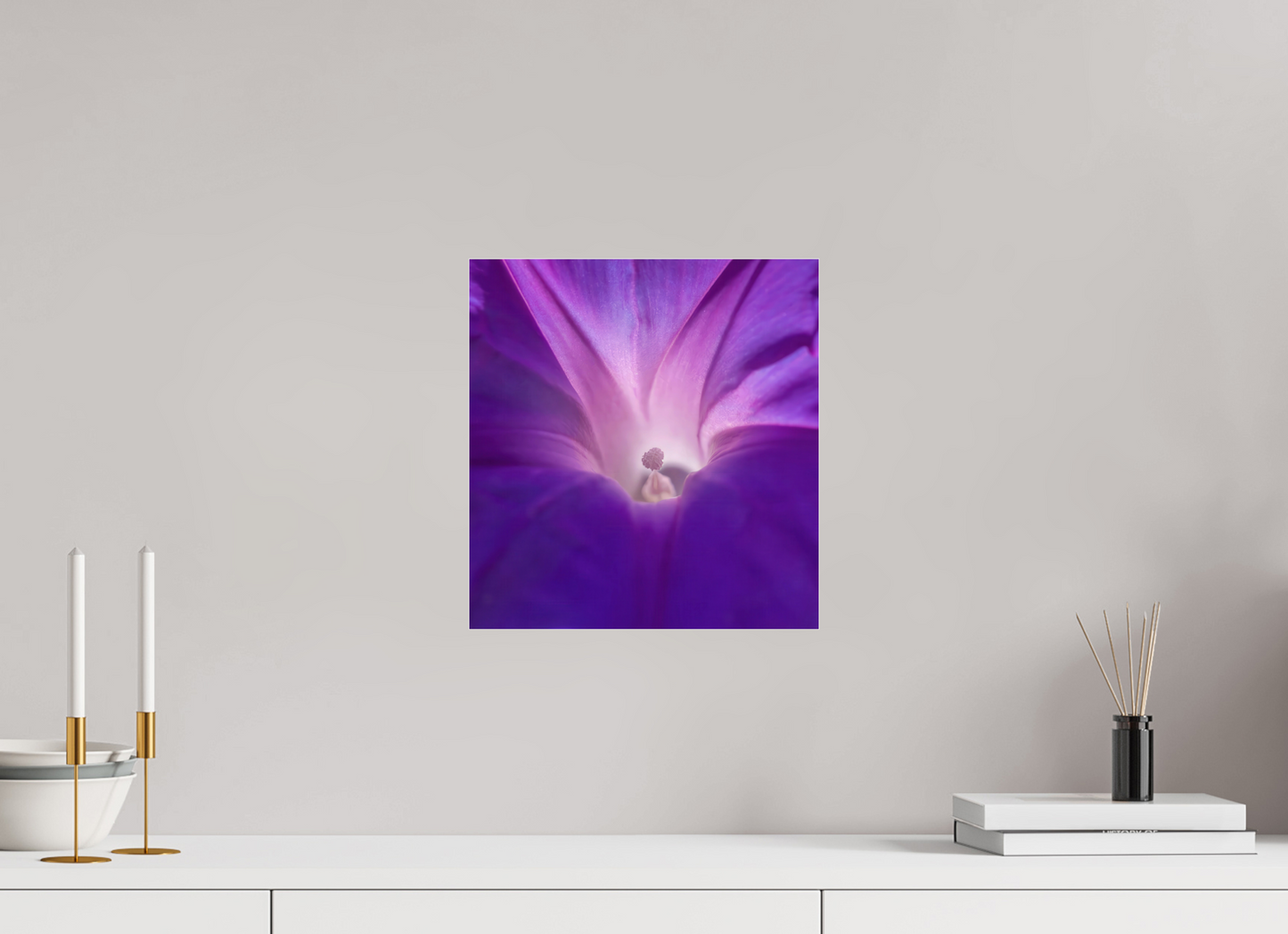 Purple Star - photo print under acrylic glass