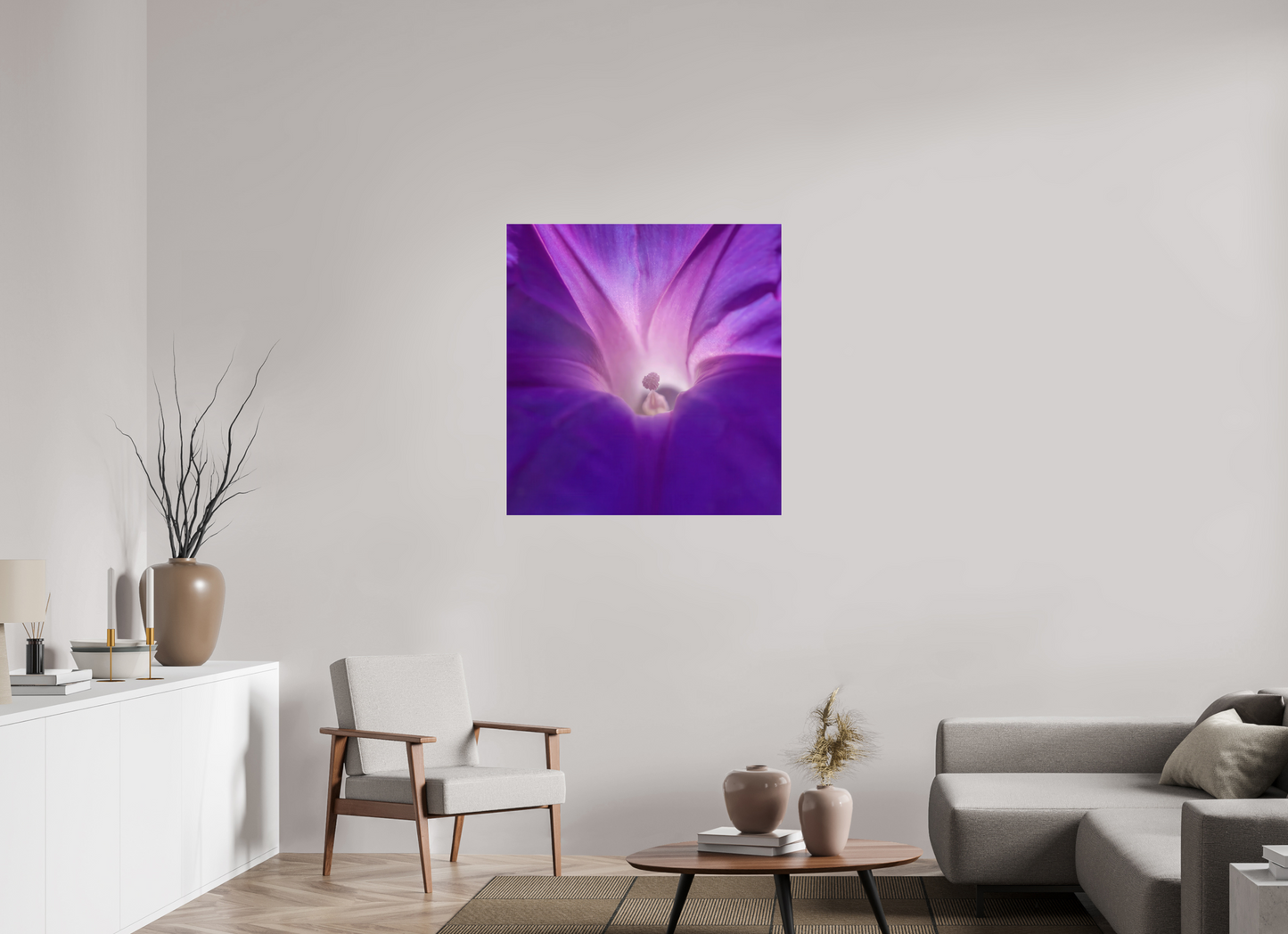 Purple Star - photo print under acrylic glass
