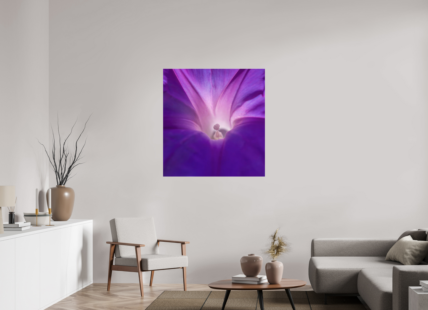 Purple Star - photo print under acrylic glass