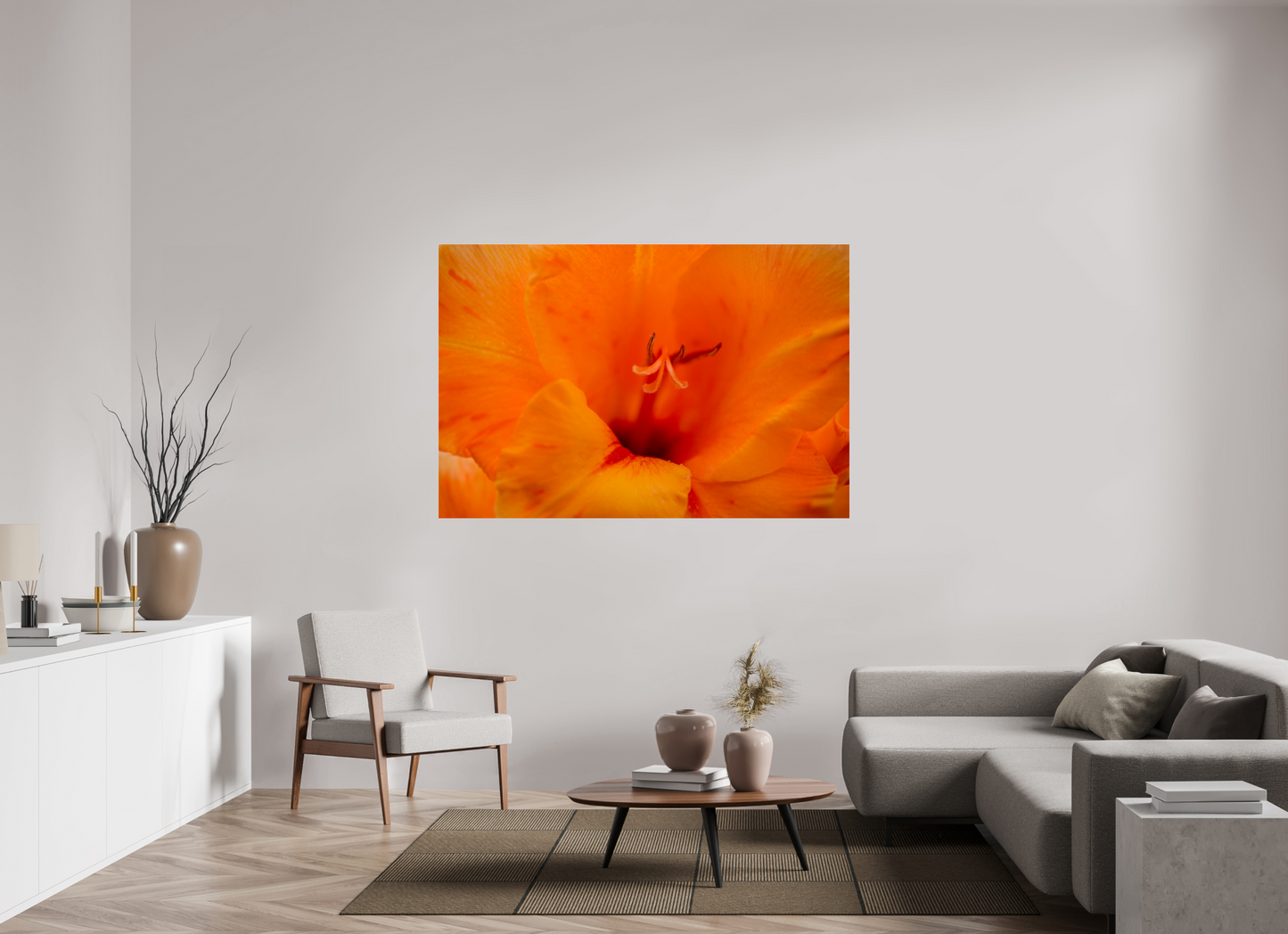 Peachy - photo print under acrylic glass
