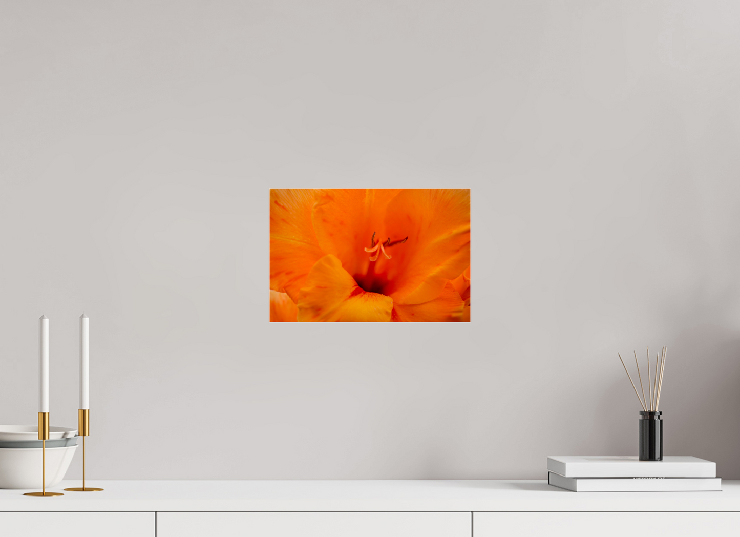 Peachy - photo print under acrylic glass