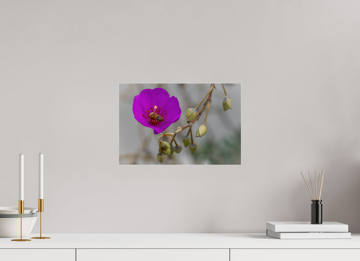 Bees' Work - photo print under acrylic glass