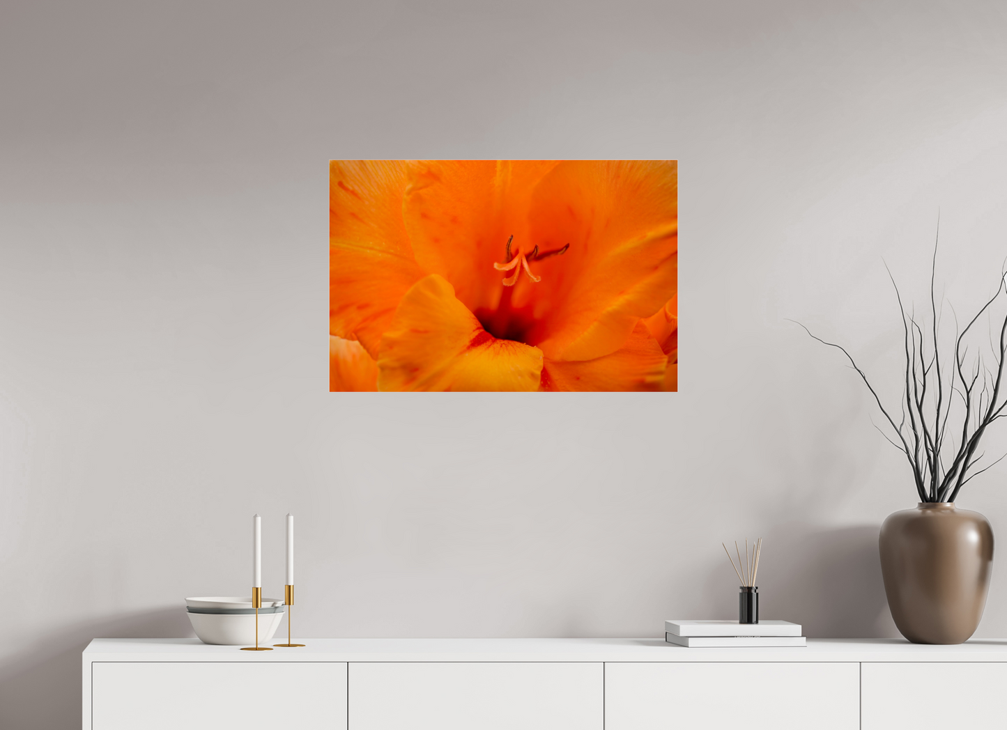 Peachy - photo print under acrylic glass