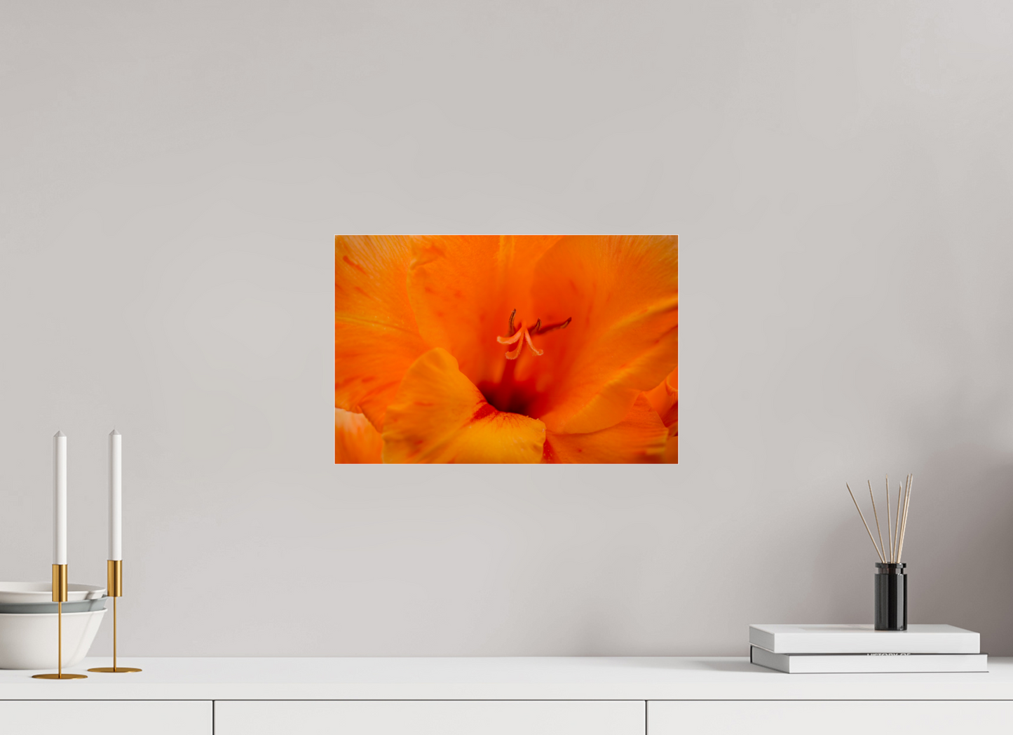 Peachy - photo print under acrylic glass