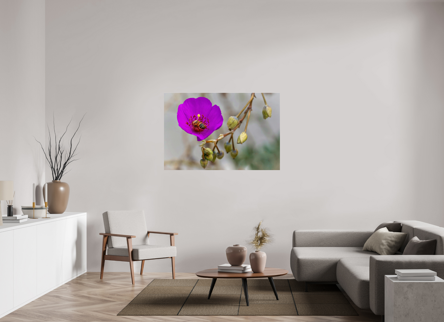 Bees' Work - photo print under acrylic glass