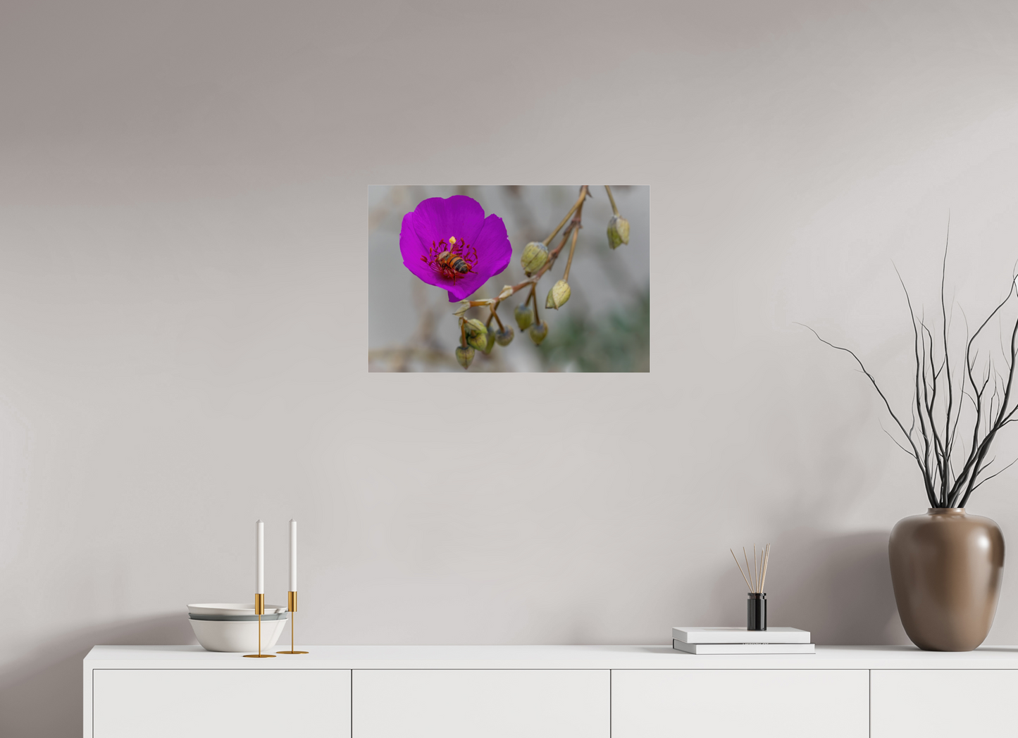 Bees' Work - photo print under acrylic glass