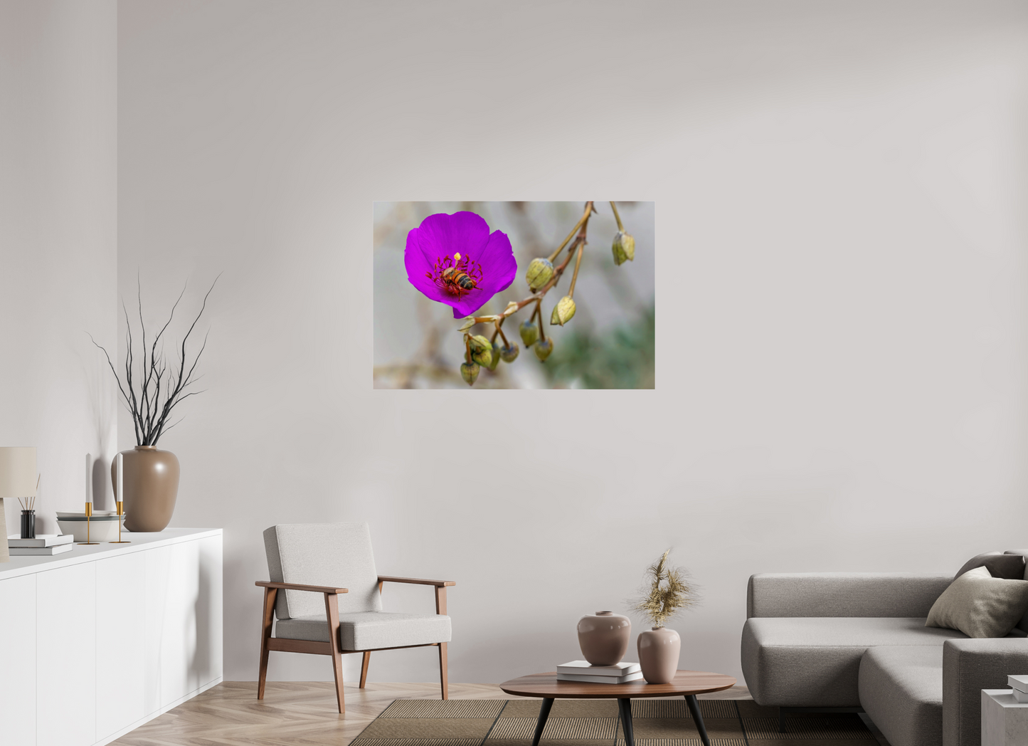 Bees' Work - photo print under acrylic glass