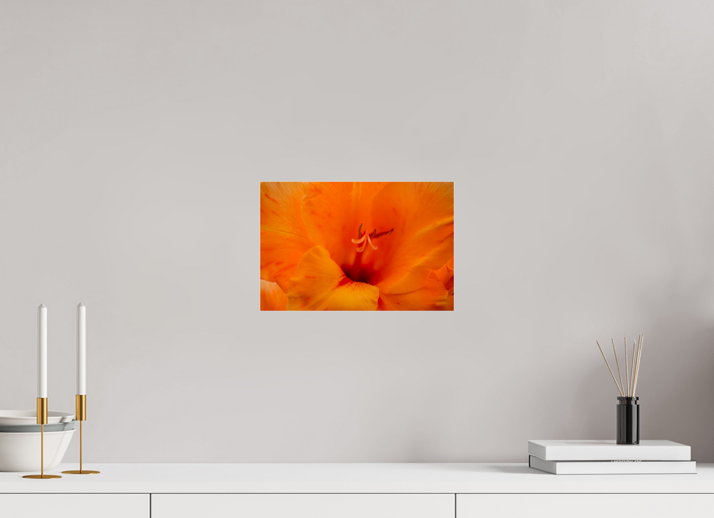 Peachy - photo print under acrylic glass