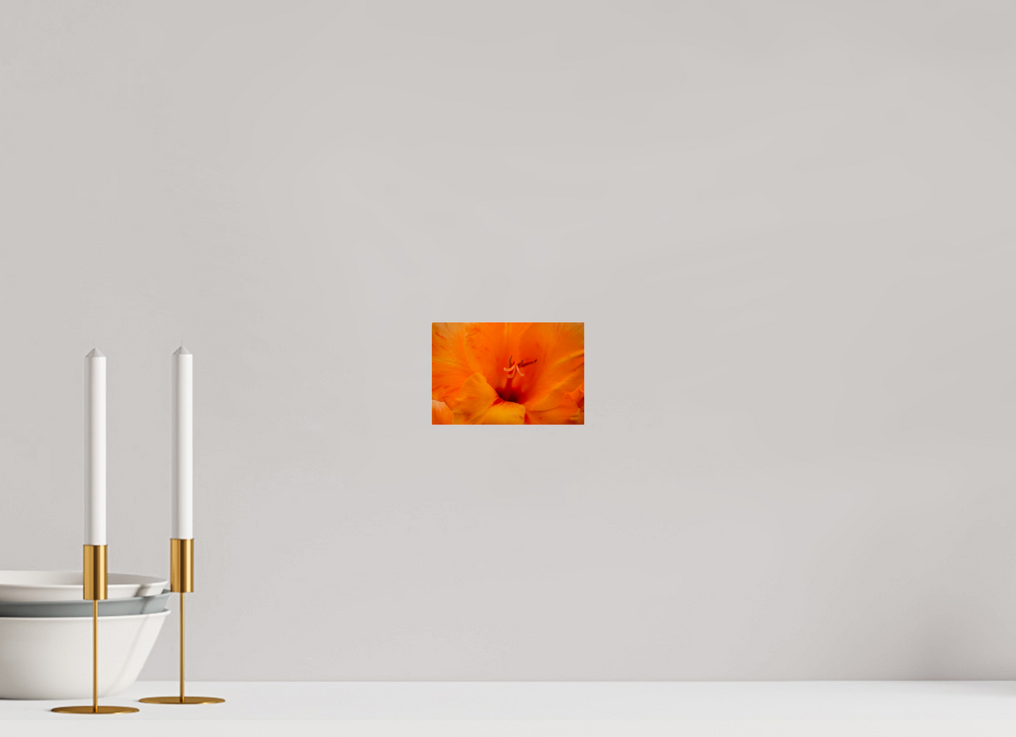 Peachy - photo print under acrylic glass
