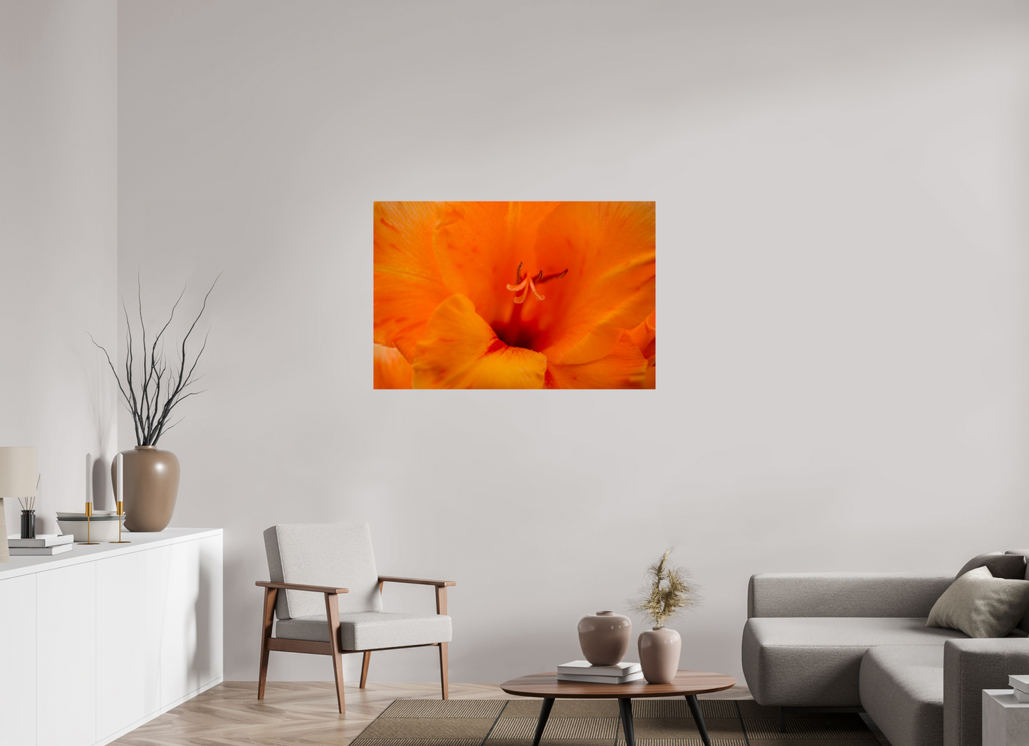 Peachy - photo print under acrylic glass