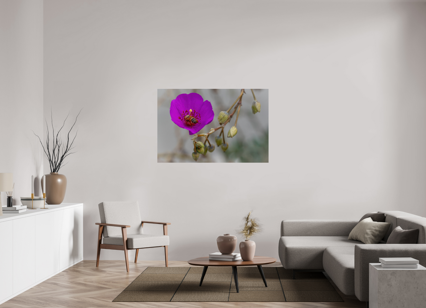Bees' Work - photo print under acrylic glass