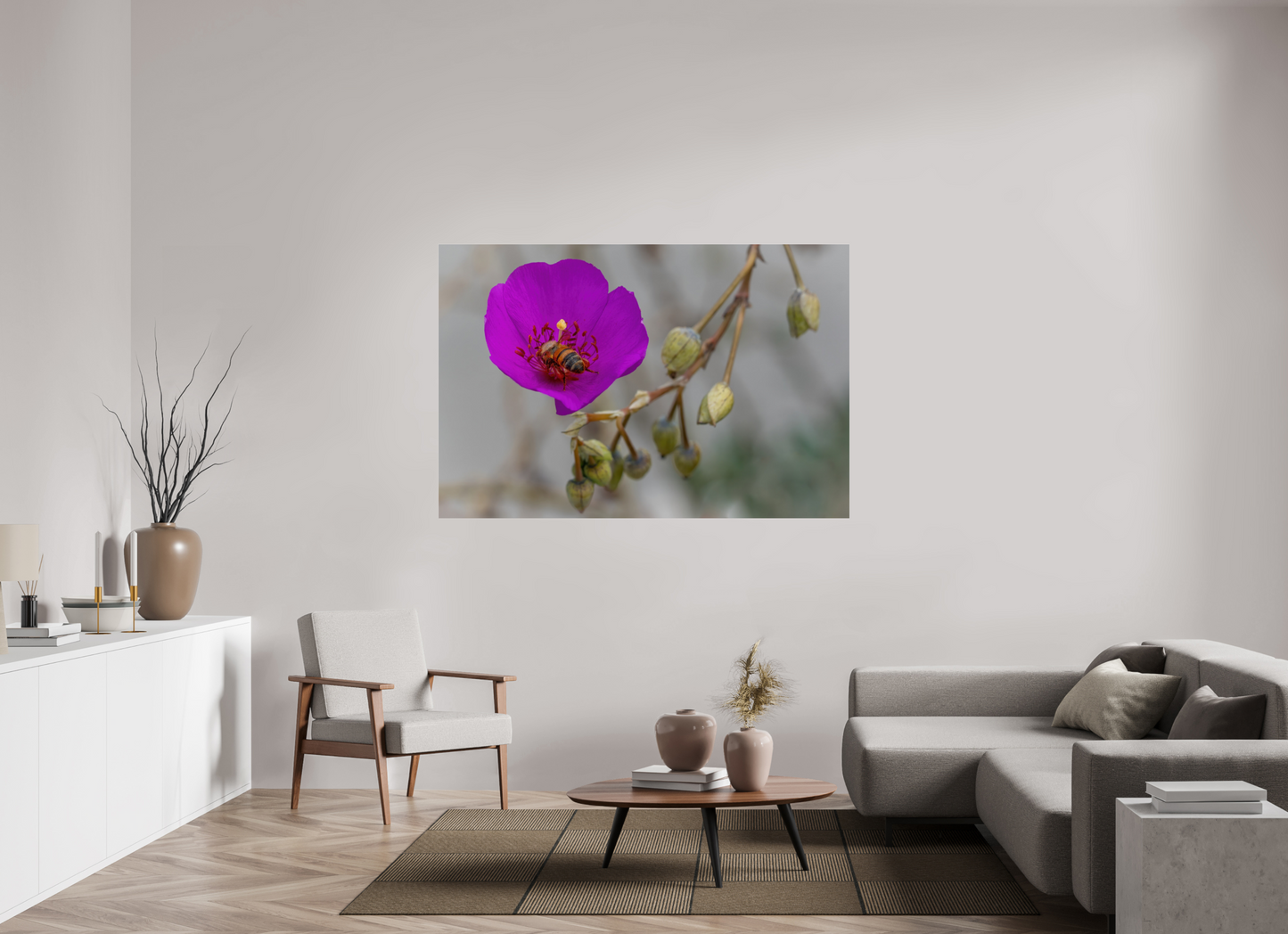 Bees' Work - photo print under acrylic glass