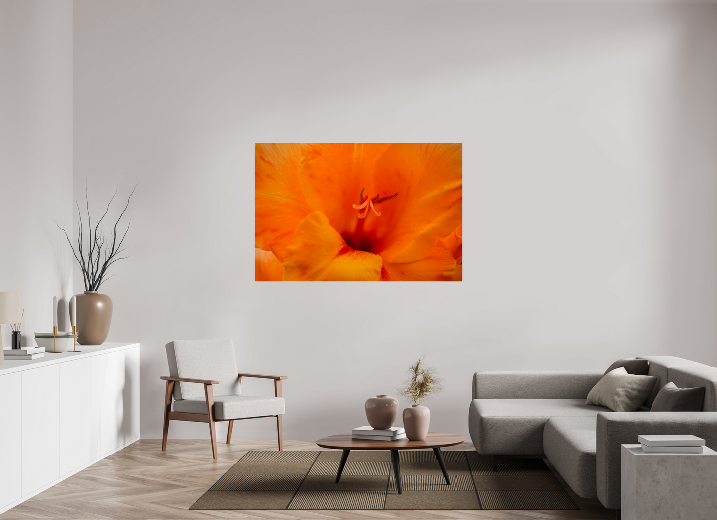 Peachy - photo print under acrylic glass