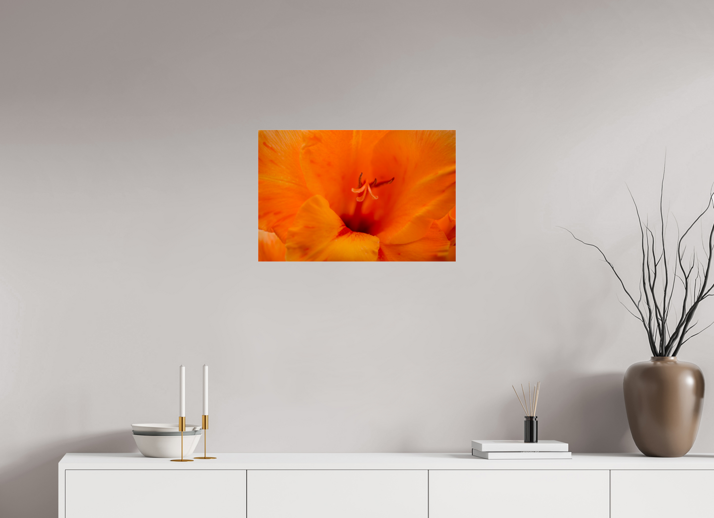 Peachy - photo print under acrylic glass